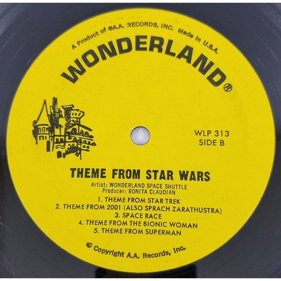 Wonderland Sound Track Vinyl LP Record Space Shuttle Star Wars Trek Superman - Picture 8 of 8